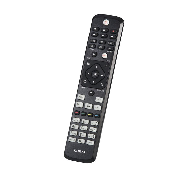 Hama Universal Remote for Philips TVs, IR, Learnable, Illuminated Buttons