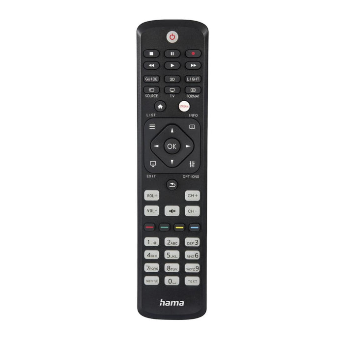 Hama Universal Remote for Philips TVs, IR, Learnable, Illuminated Buttons
