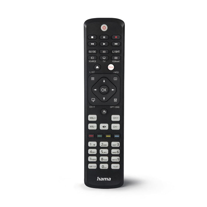 Hama Universal Remote for Philips TVs, IR, Learnable, Illuminated Buttons