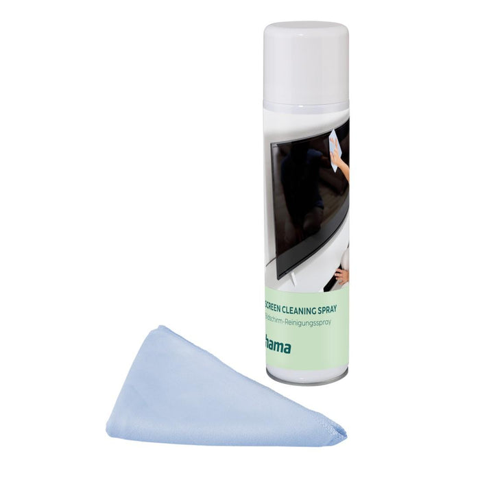HAMA Cleaning spray, 200 ml, 20x20 cm microfiber cloth