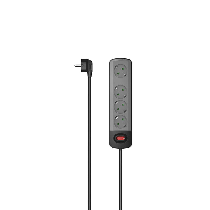 HAMA 4-socket plug, on/off button, 223053