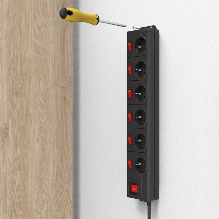 HAMA Power strip 6 sockets, 1.4m, 223160