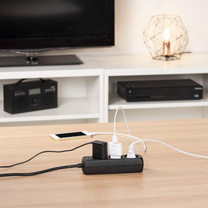 HAMA 3-socket power strip, 30391