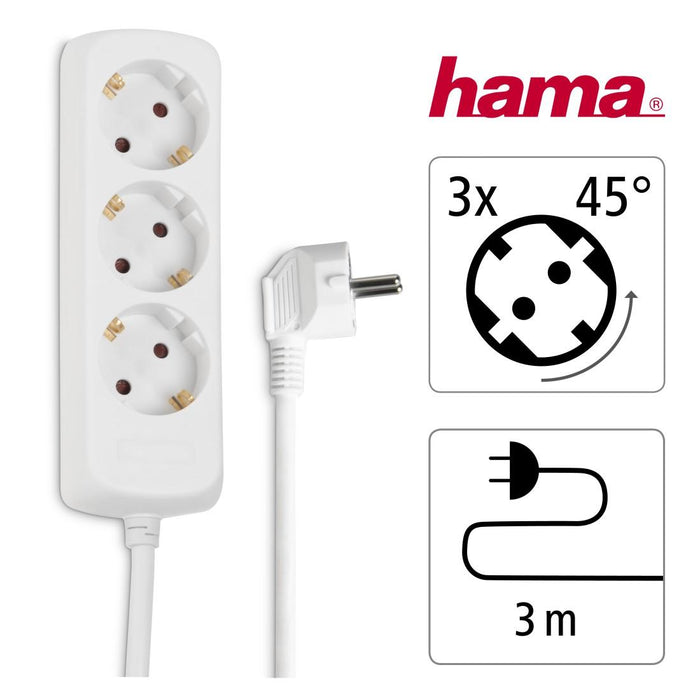 HAMA power strip, 3 sockets, 30569