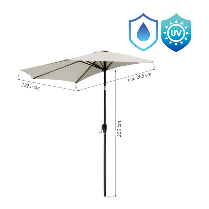 HALF UMBRELLA F270CM HD HD-10049