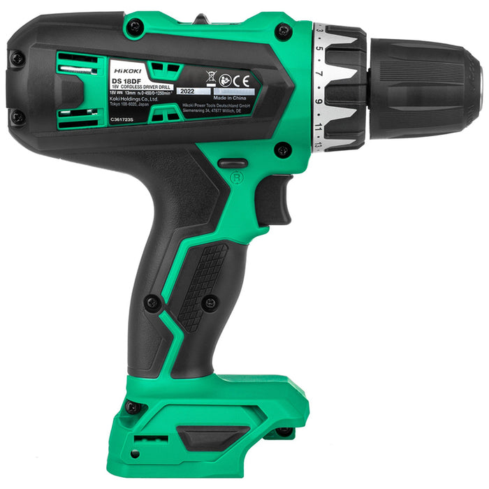 CORDLESS DRILL HIKOKI DS18DF-WCZ 18 V, 53.00 nm, NUMBER OF BATTERIES 2, 2.00 Ah, SUITCASE