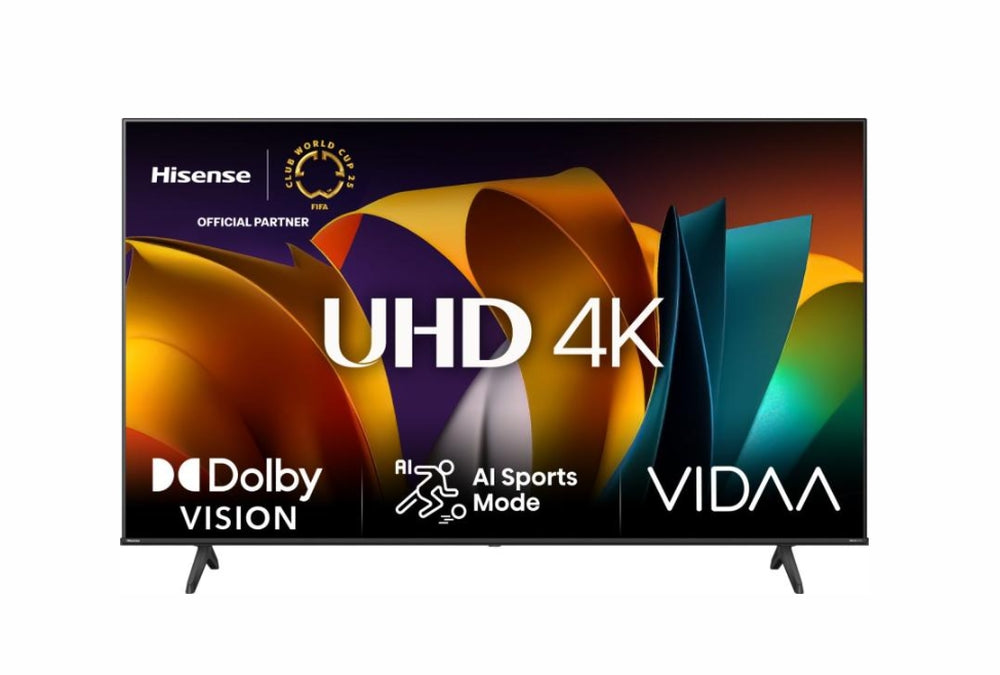 Hisense 43" A6N, 4K Ultra HD 3840x2160, DLED, DFA, Precision Colour, HDR 10+, HLG, Dolby Vision, DTS Virtual X, Smart TV, WiFi, BT, AnyView Cast, Gaming Mode, 1xHDMI2 eArc, 2xHDMI, 2xUSB, LAN, CI+, DVB-T2/C/S2, Black