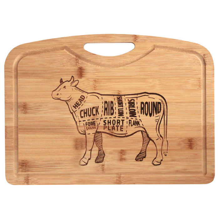 ENGRAVED BAMBOO CUTTING BOARD 39 CM HORECANO