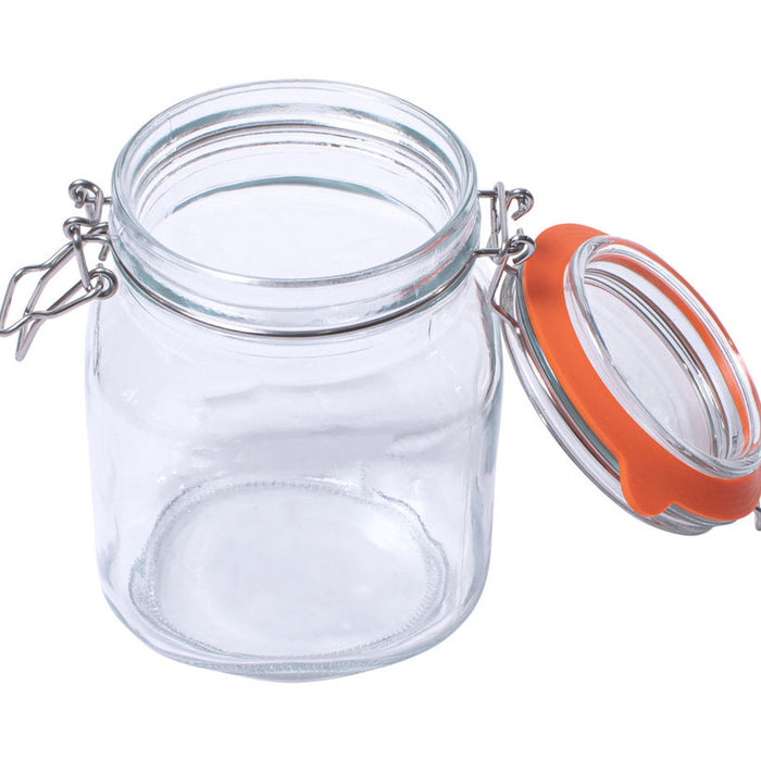 SQUARE JAR 1L WITH HORECANO CLIP