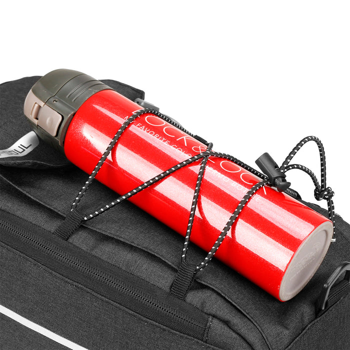 WYA26Y0S Thermal Bike Pannier Bag with Shoulder Strap - Black