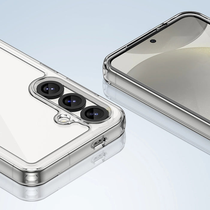 Outer Space Case for Samsung Galaxy S25 Edge Cover with Flexible Frame - Transparent