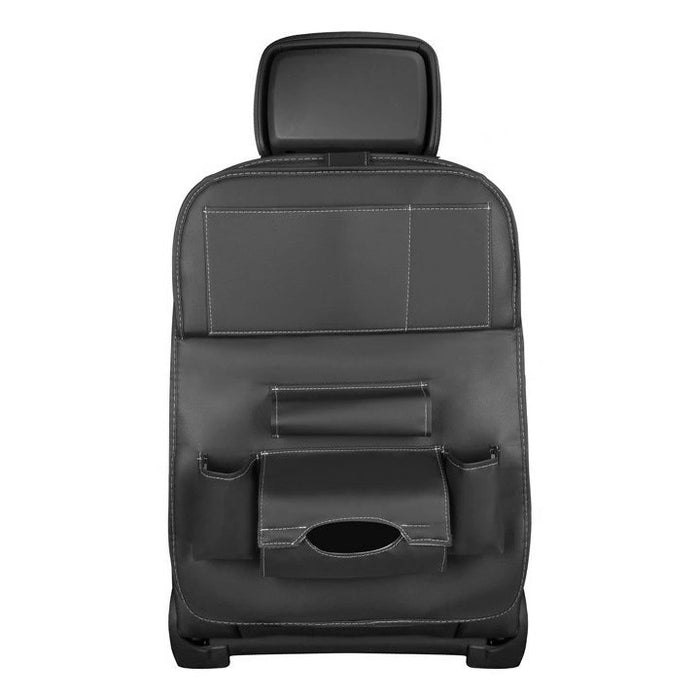 Car seat organizer seat protector seat cover shelf mini car table black