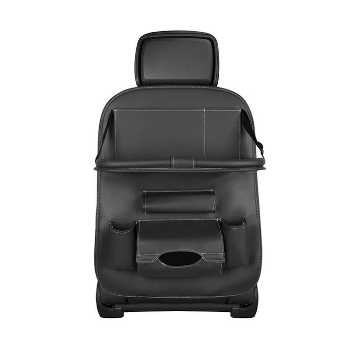 Car seat organizer seat protector seat cover shelf mini car table black