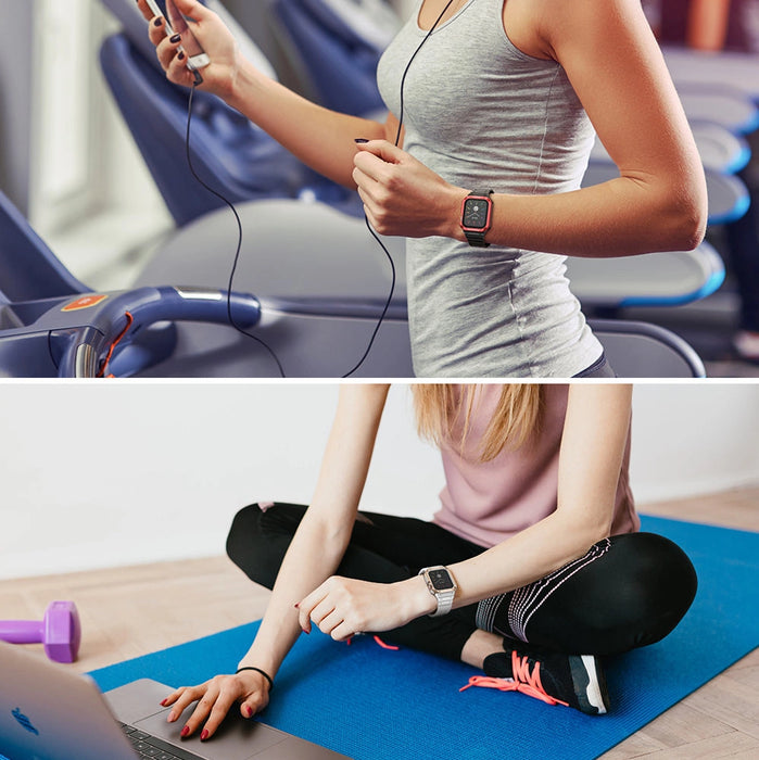 Protect Strap Band for Apple Watch 42/44/45mm Armored Case Strap - Transparent