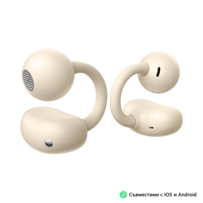 Huawei FreeClip Dove-T00 Beige, Bluetooth 5.3, 20Hz - 20 KHz, 55mAh