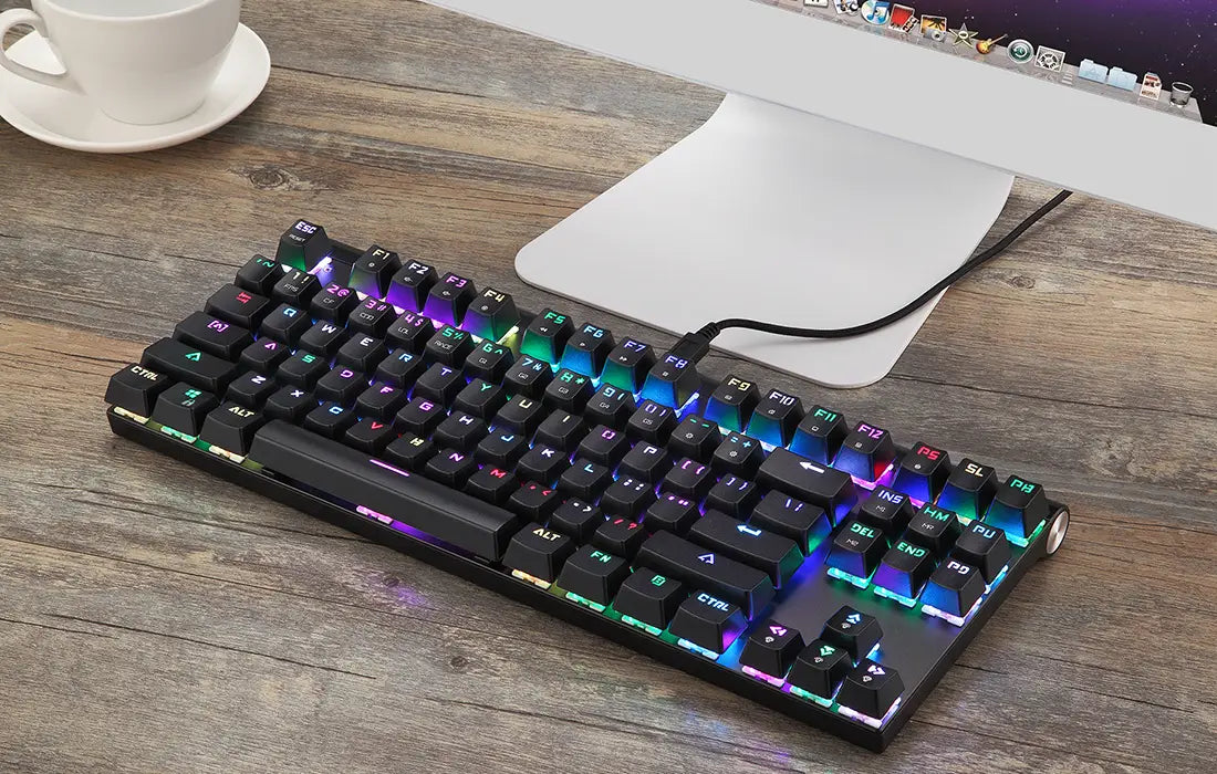 Mechanical gaming keyboard Motospeed CK101 RGB (black)