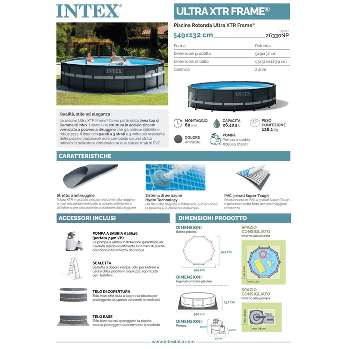 POOL F549X132CM INTEX 26330NP