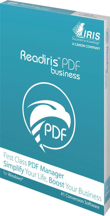 Software Readiris PDF 22 Business 1 Lic WIN - BOX electronic license