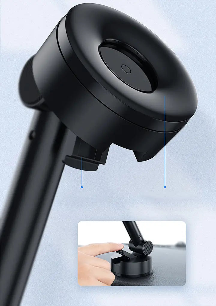 Gravity car mount for Baseus Tank phone with suction cup (black)