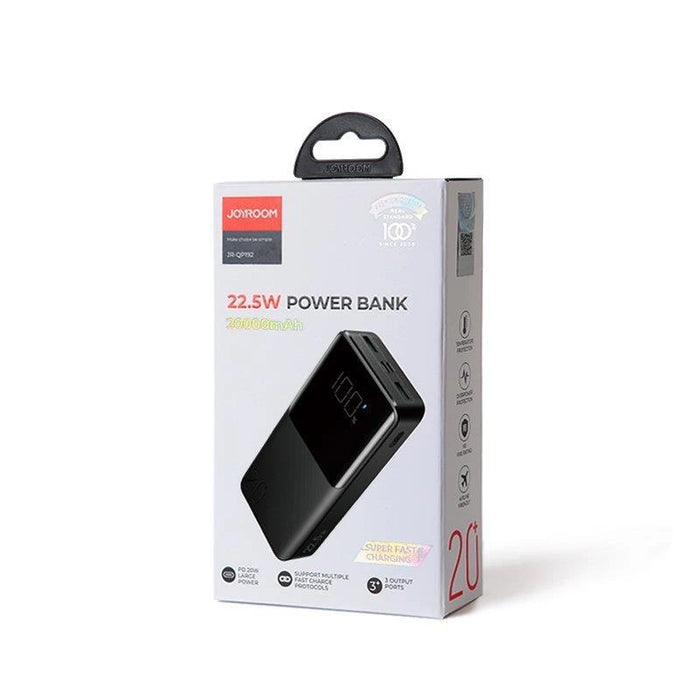 Joyroom powerbank 20000mAh 22.5W PD QC3.0 AFC black (JR-QP192)