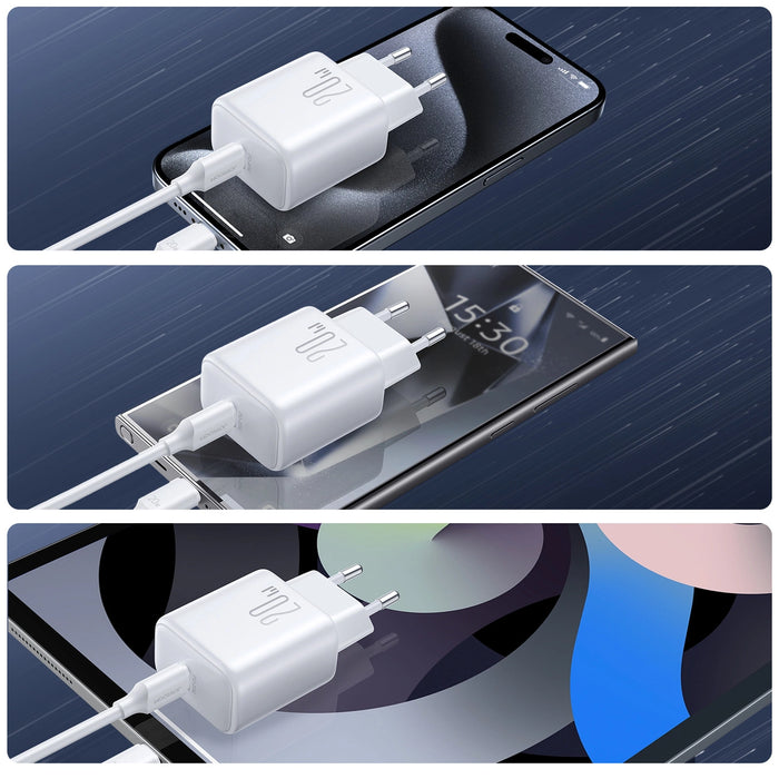 Joyroom JR-TCF20 network charger with C-Lightning 20W 1m cable (white)