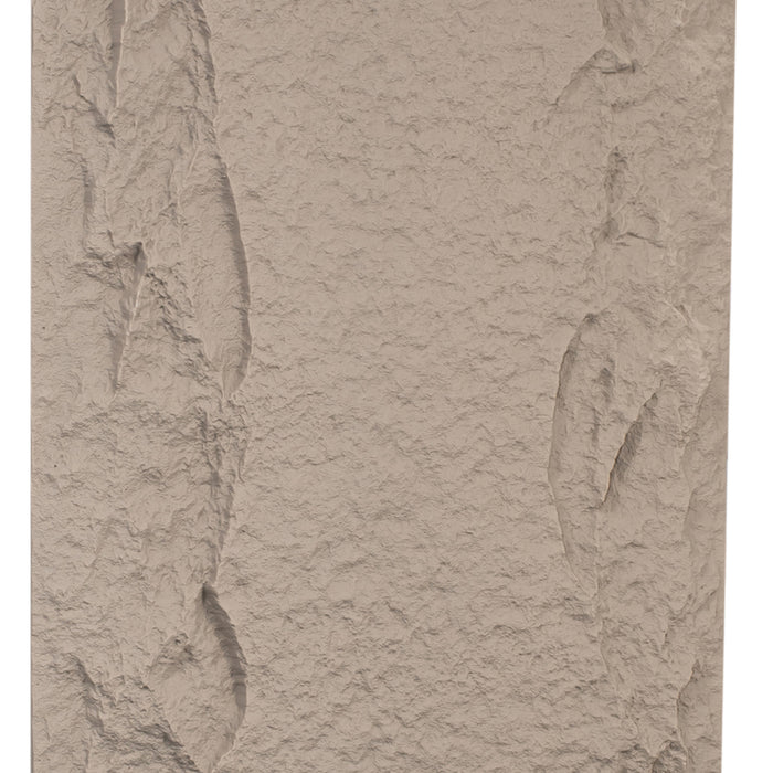 3D DECORATIVE PU STONE KTN 120X60X5 CM. CEMENT GRAY