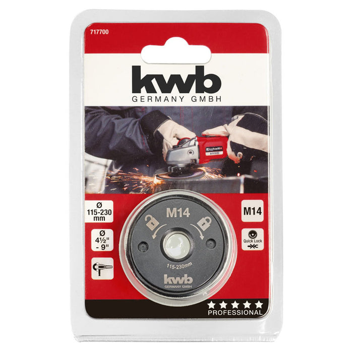 QUICK TIGHTENING NUT FOR ANGLE SLIDE 115-230MM KWB