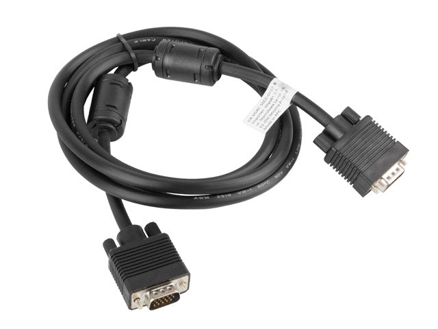 Lanberg VGA M/M cable 3m dual-shielded, 2x ferrite, black