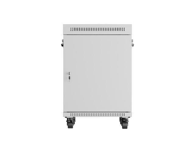 Lanberg rack cabinet 19" free-standing 15U/600x600 (flat pack) with glass door lcd grey v2