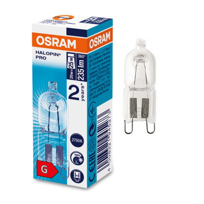 HALOGEN LAMP ECO 20W 230V G9 HALOPIN PRO HALOLUX LEDVANCE