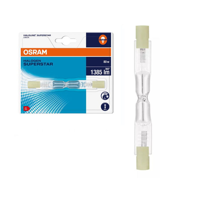 HALOGEN CIGAR 64690 ES 80W 230V R7S 10X BLI1 HALOLINE LEDVANCE