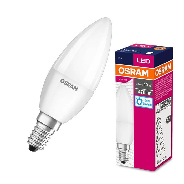 LED LAMP VALUE CLB40 470lm/865 E14 LEDVANCE