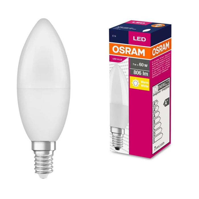 LED LAMP CLB60 806lm/827 E14 VALUE LEDVANCE