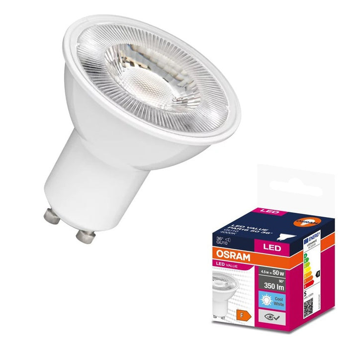 LED LAMP VALUE PLAST PAR16 50 36° 5W/840 GU10 LEDVANCE