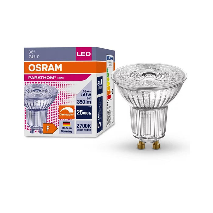 LED LAMP PARATHOM DIM PAR16 50 36° 4.5W/927 GU10 LEDVANCE