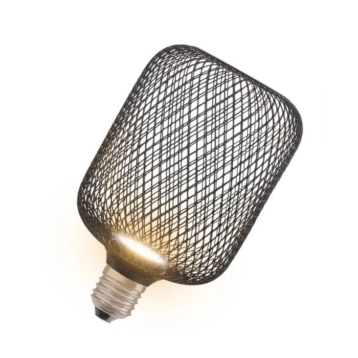 LED LAMP DECOR FLAT SQ100 BLACK 3.5W 827 E27 LEDVANCE