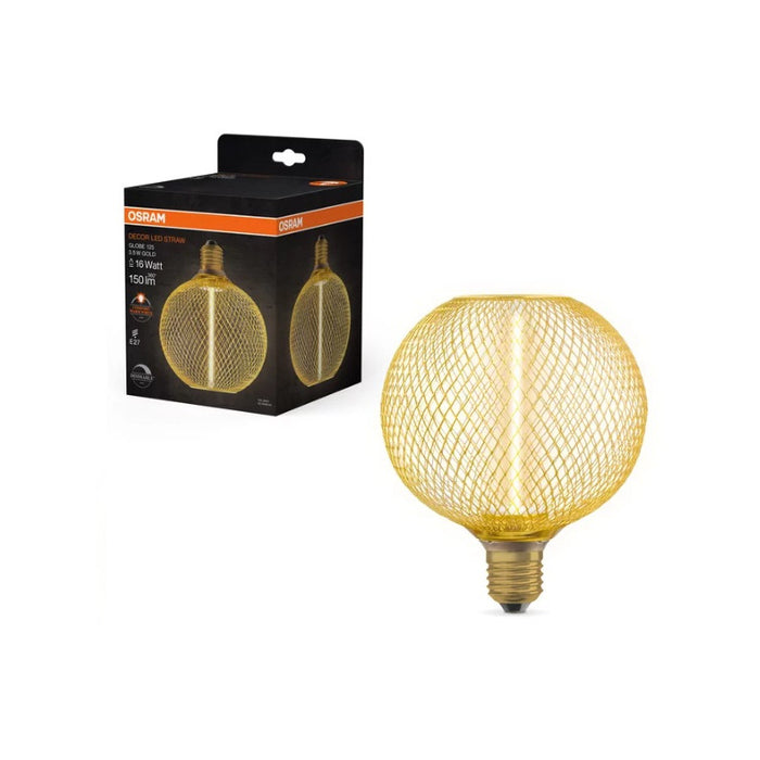 LED LAMP DECOR STR GL125 GOLD/DIM 3.5W/818 E27 LEDVANCE