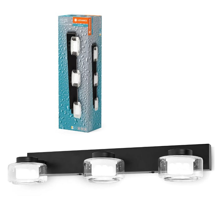 LED LAMP ORBIS FLAME 3X5.5W CLICK CCT IP44 BLACK LEDVANCE