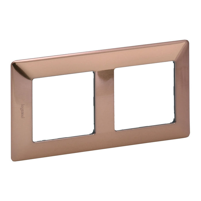 DOUBLE FRAME LEGRAND VALENA LIFE COPPER