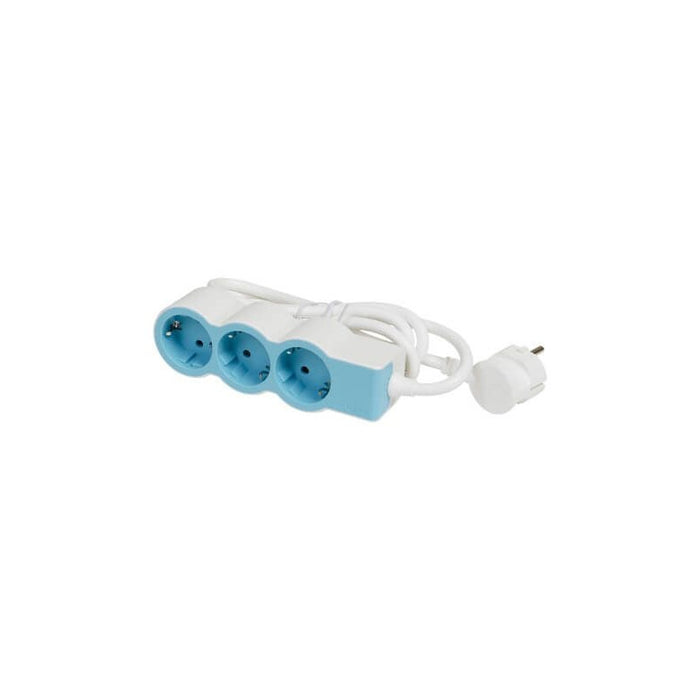 POWER SUPPLY 3x SHUKO WITH CABLE 1.5m LEGRAND - WHITE/LIGHT BLUE