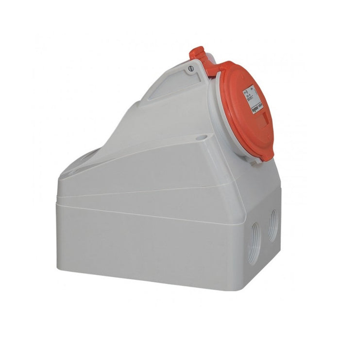 CONTACT FOR OUTDOOR MOUNTING IP44 3P+E, 16A 380/415V LEGRAND - GRAY/RED