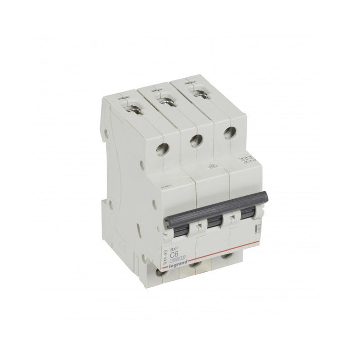 TRIPOLE AUTOMATIC CIRCUIT BREAKER RX³-MCB 3P C 6A 6KA LEGRAND