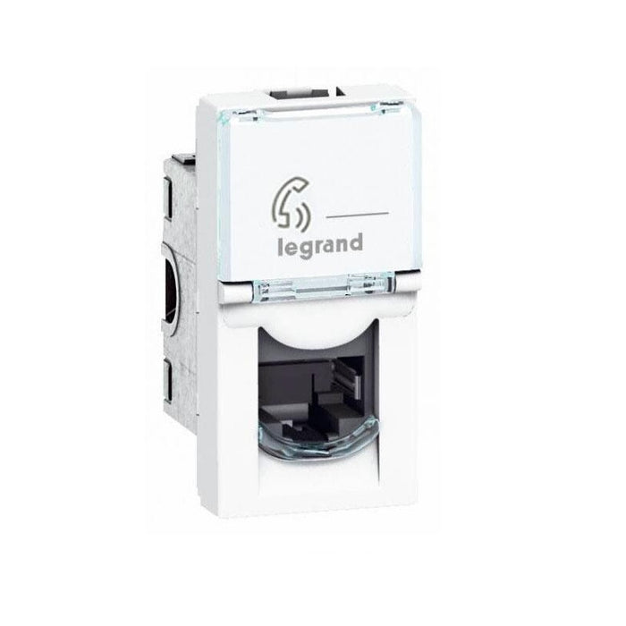 TELEPHONE SOCKET 1 MOD. MOSAIC LEGRAND - WHITE
