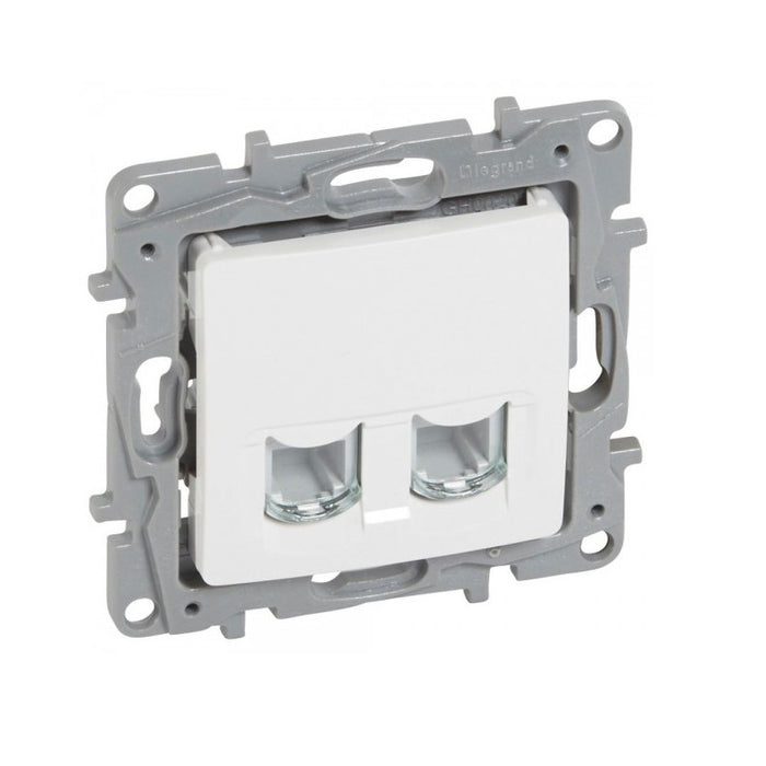 TELEPHONE SOCKET 2xRJ11 NILOE LEGRAND - WHITE