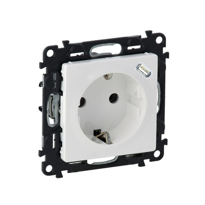 CONTACT SHUKO+USB C LGR 753135 VALENA LIFE LEGRAND - WHITE