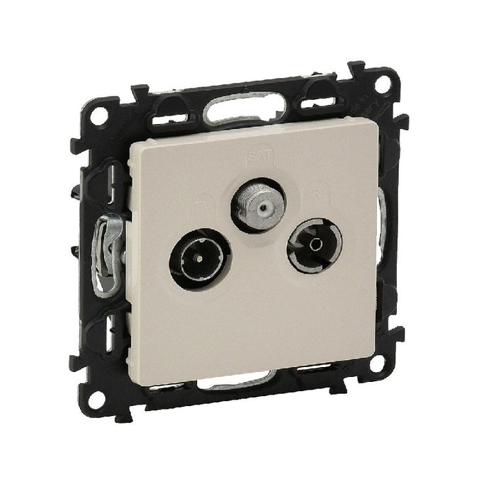 TV-R-SAT SOCKET ANTENNA JACK VALENA LIFE LEGRAND - CREAM