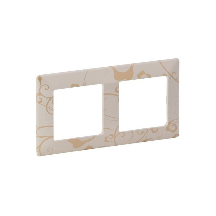 DOUBLE FRAME VALENA LIFE LEGRAND - CREAM FLORAL