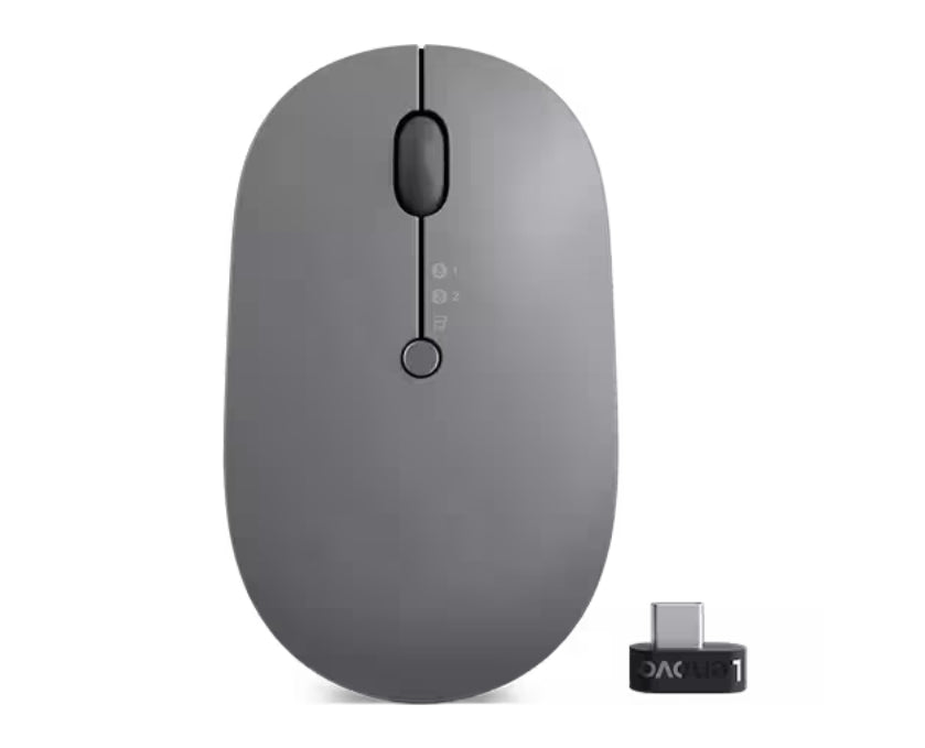 Lenovo Go Wireless Multi-Device Mouse (Thunder Black)