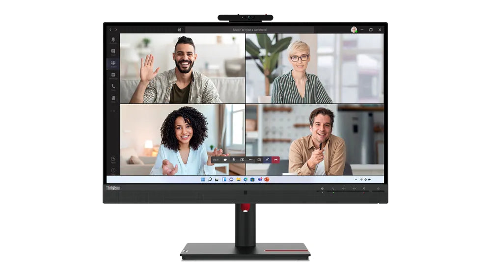 Lenovo ThinkVision T27hv-30 27" IPS, WLED, 16:9, 2560x1440, 4ms, 1000:1, 75Hz, 5MP IR&RGB camera, 5Wx2 Speakers, USB-C, HDMI, DP, RJ45, Tilt, Swivel, Pivot, Height Adjust Stand