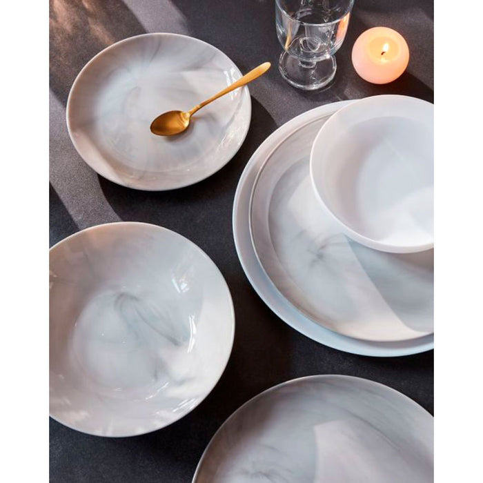 19-PIECE LUMINARC MARBRE SERVICE